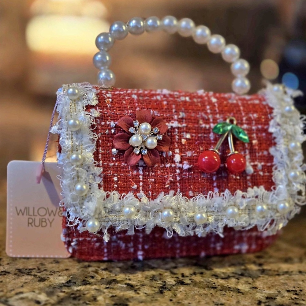 NWT Willow & Ruby Girls  Tweed Mini Bag